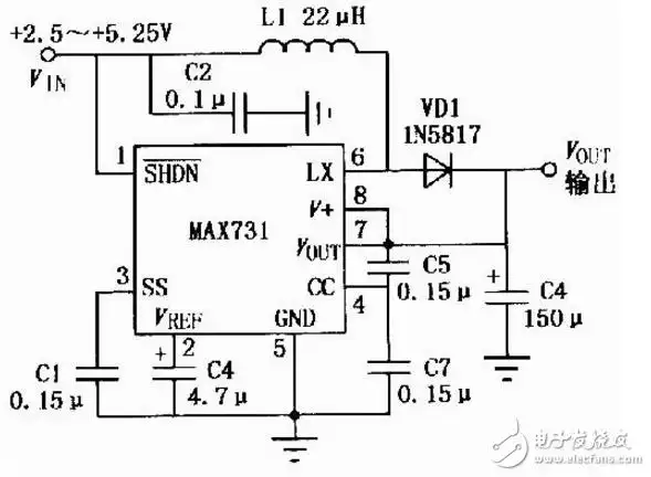 单片升降压dc-dc变换器集成电路,其输入电压为3～40v,输出电压可调