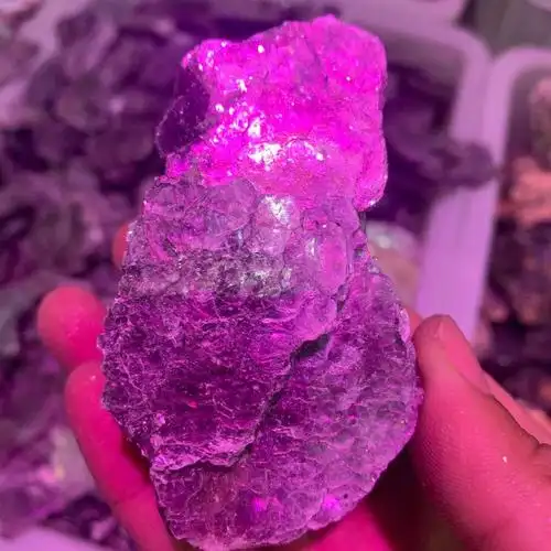 批发天然原生锂云母切片紫云母水晶毛坯装饰