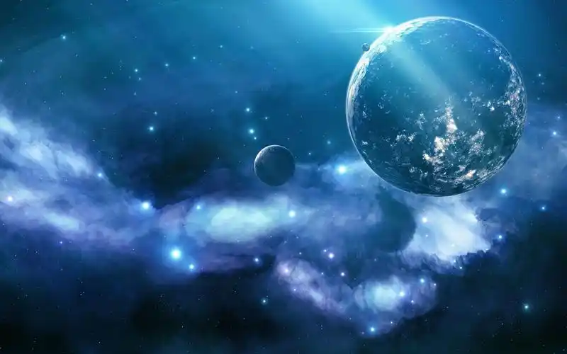 美丽的宇宙,行星,恒星,光