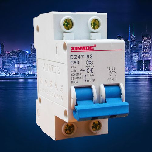 xinwde断路器 dz47-63 c45 家用空气开关2p 32a断路器厂家