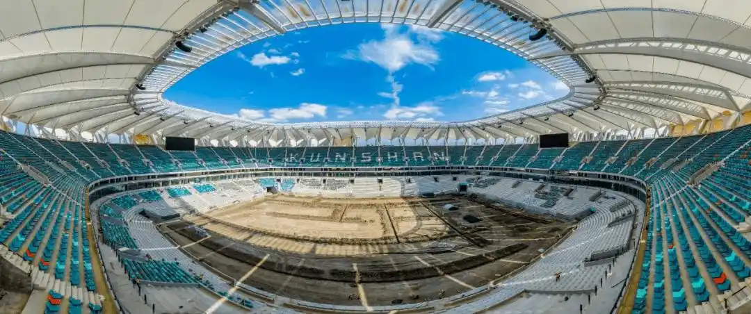 建筑|昆山专业足球场最新进展,"折扇"造型显露_空间_看台_体系