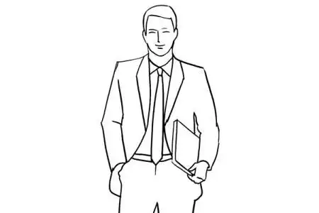 人物西装侧身简笔画图片大全内容有西装革履的男孩人物简笔画首页