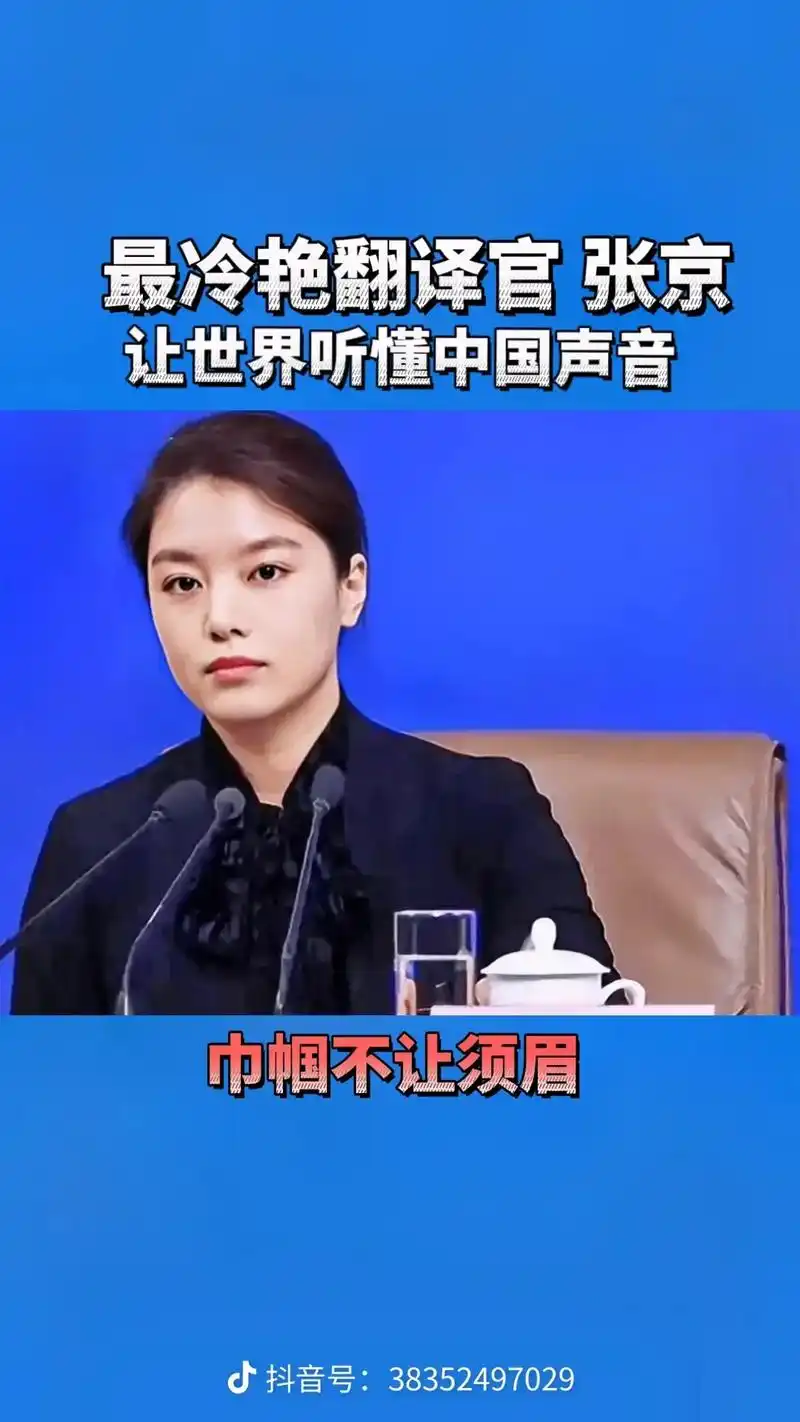 来自外交翻译张京最霸气的一句英文:你们没有资格,在中国的面前 - 抖