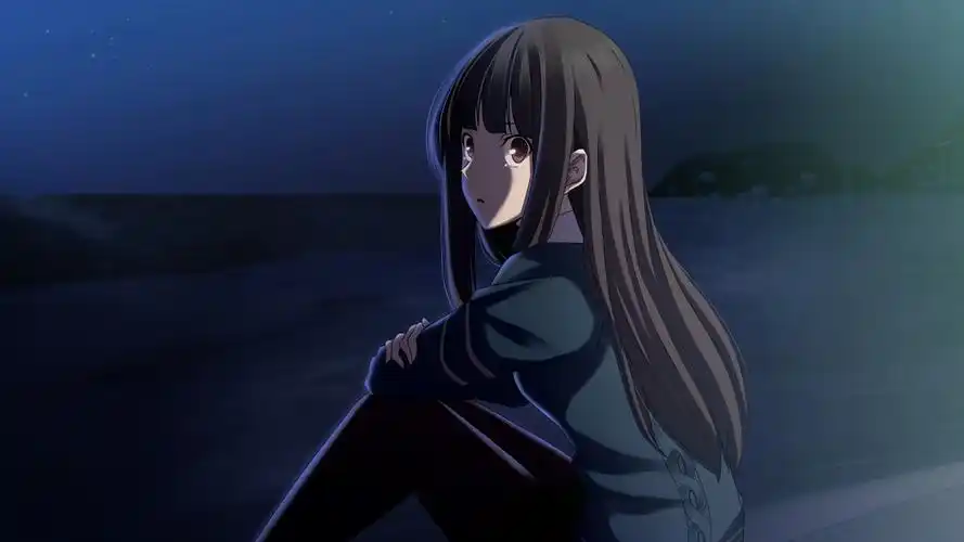 求一张最好是没眼泪看着就很悲伤很孤独的动漫最好是女的,要很悲伤很