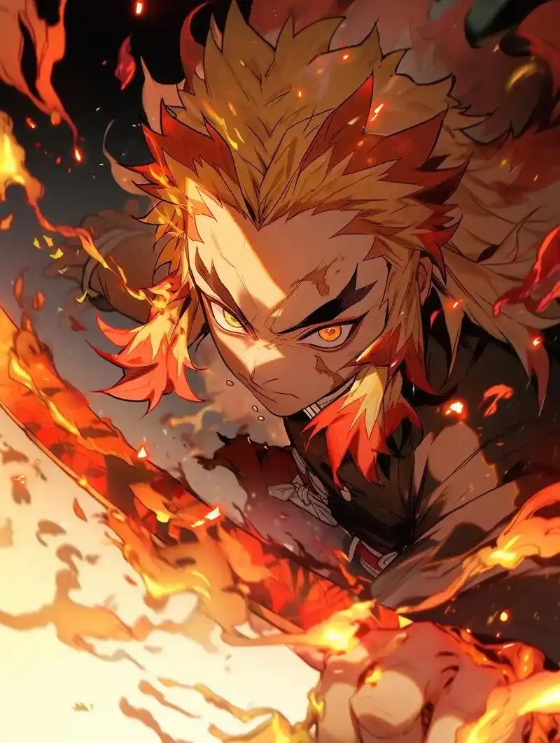 midjourney|炼狱杏寿郎.#欢迎取图 #每一帧都是热 - 抖音