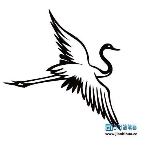 丹顶鹤简笔画怎么画