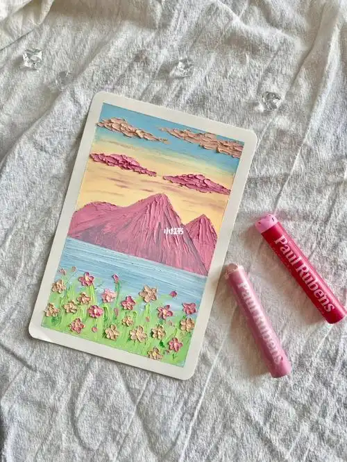 油画棒作品附教程步骤