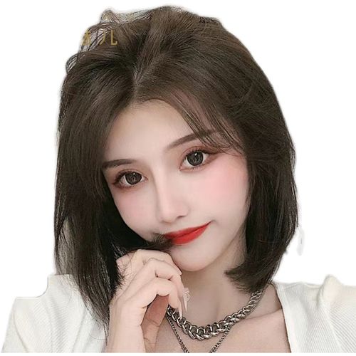 假发女中长发无刘海全头套真发全真真人短发日常整顶假发