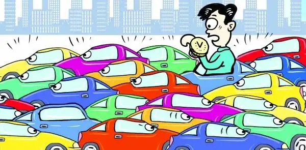城市堵车 堵出来的车缘
