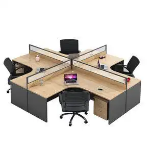 屏风办公桌椅组合财桌职员办公桌办工位卡座四人位员公务屏风挡板