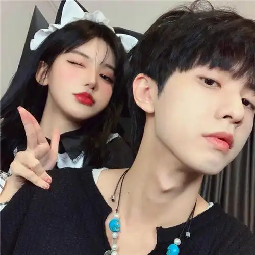 绝版ins情侣头像真人 甜甜的真人情侣头像高清图片ins_情侣头像_头像