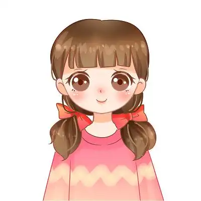 手绘卡通q版可爱女孩原创人物素材卡通女孩q版可爱