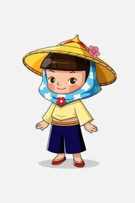 手抄报简笔画 幼儿园画画惠安女手抄报  幼儿园播报惠安女惠安女卡通