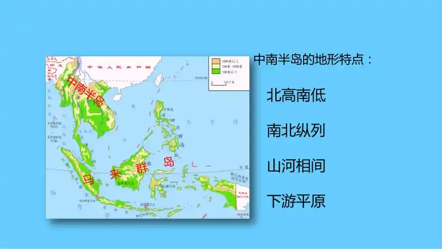 中考地理一轮复习中南半岛的地形与城市分布及热带旅游业