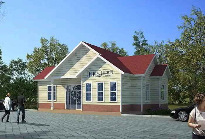 装配式轻钢别墅—生态公厕