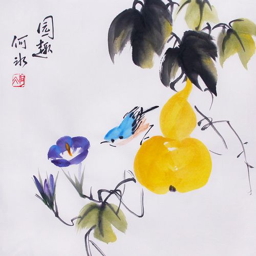 原创手绘葫芦国画特价特价书书画手工装饰画无框国画