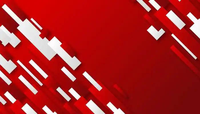 红色大气简约几何图形海报背景
