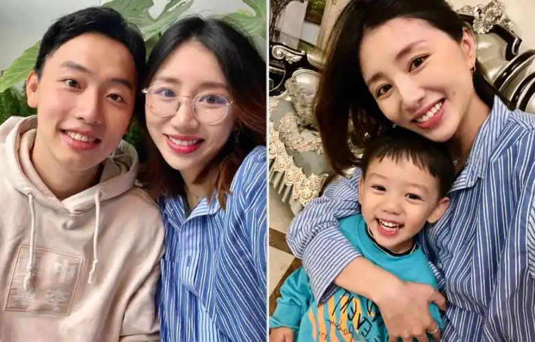 2月7日,周捷晒了一张戴着奥运五环帽,拿着冰墩墩的照片,还配文说"家里