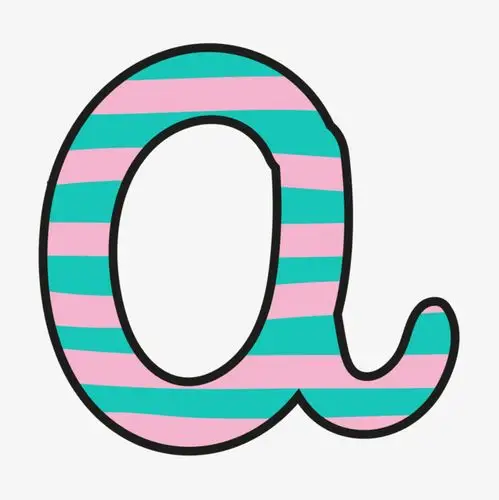 zw字母水彩小写字母a