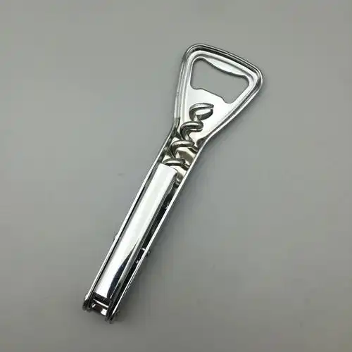 直销t 红酒开瓶器不锈钢酒起子 开瓶器 金属开瓶器 logo定制工厂