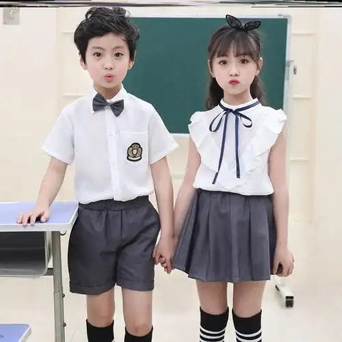 男孩六一表演服帅气六一节模特男女男童装女孩子女童清新庆祝少儿