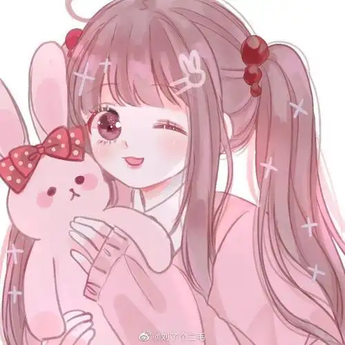 粉粉可爱的优质女生动漫头像