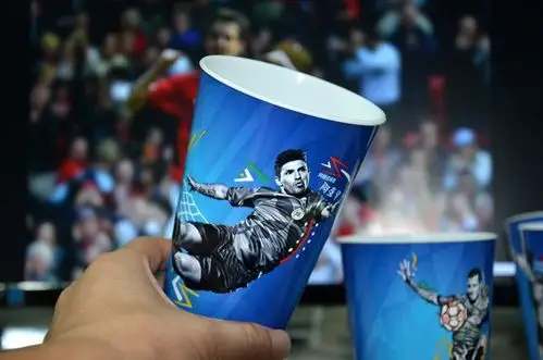 创意塑料足球杯 世界球星水杯明星塑料水杯批发