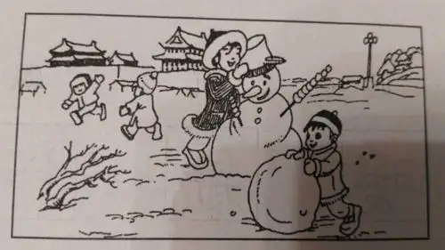 风景简笔画  冬天的时候是非常的冷的哦,特别是我们国家北方的地区