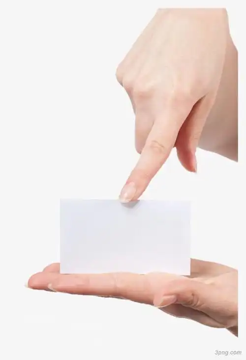 手拿卡片png素材透明免抠图片-其他元素