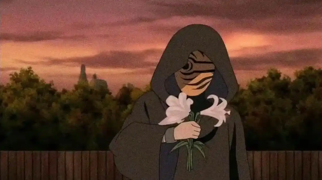 宇智波带土 #送给琳的离别信 带土扔花那一刻,他仿佛抛弃了 - 抖音