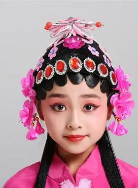 25折月销 3正龙戏装 京剧戏曲头饰花旦包头用品青衣旦角头饰南派点绸