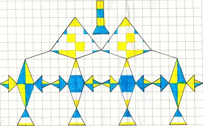 小画家眼里对称,平移图案