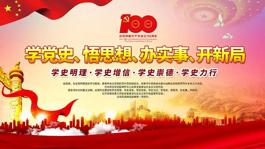 全国开展党史学习教育宣传栏设计psd素材