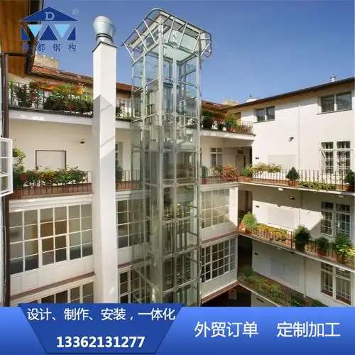 钢结构电梯井道 住宅电梯井 小区旧楼 加装电梯井 设电梯井-阿里巴巴
