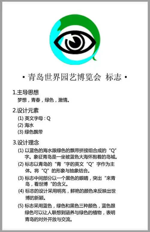 叁零零叁· 青岛世界园艺博览会 徽标(参赛作品)