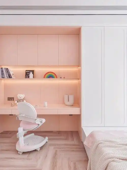 9命!这个粉色榻榻米儿童房太美了吧