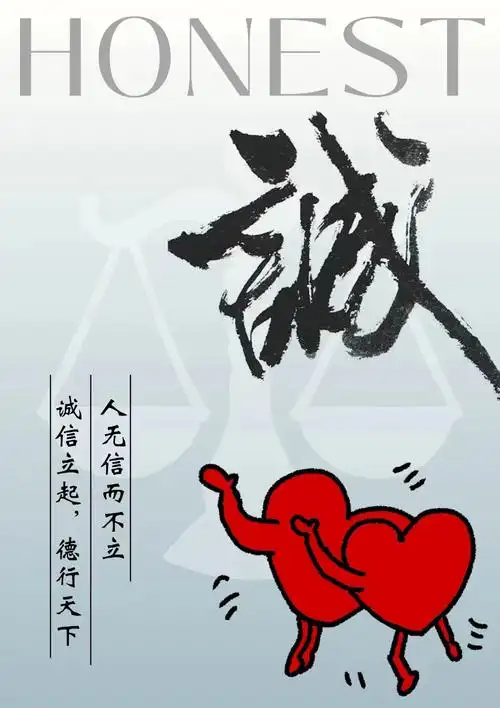 "以诚为笔,共绘未来"诚信主题宣传作品比赛活动展示