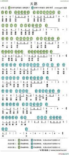 六孔陶笛曲谱