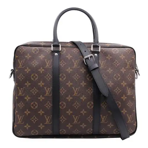 未使用〕路易威登lv男士老花新款小号公文包