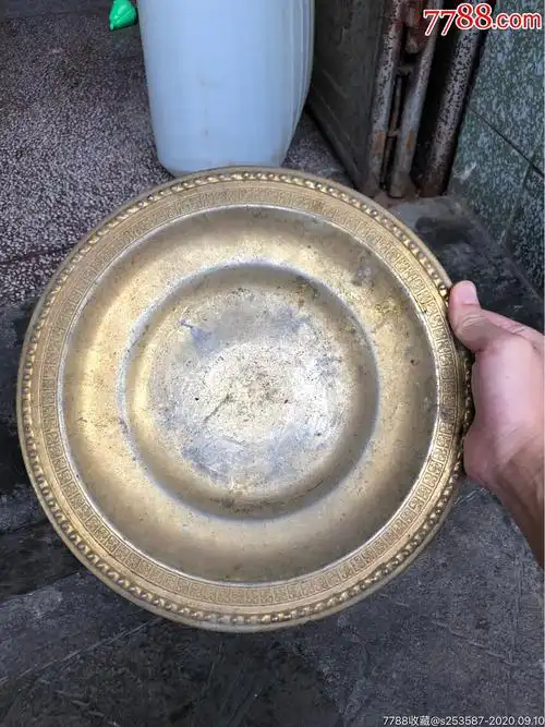 八九十年代大号高脚盘