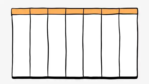 矢量卡通扁平化表格png