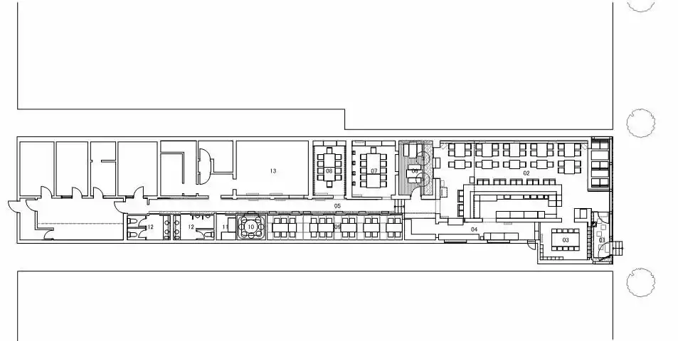 慢走日本烧灼餐厅 传统日式餐厅改造设计