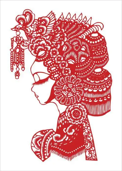 图案剪纸大全-海贼王美女尼克罗宾美女头像剪纸图案大全图片大全图片