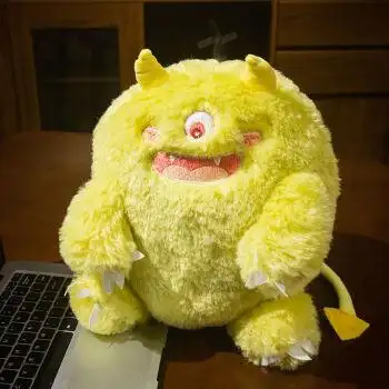 迪士尼抖音网红同款小怪兽毛绒绒玩具公仔丑萌玩偶抱