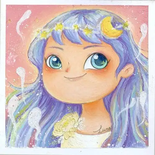 恩宜老师油画棒风景1.0学员作业精选肉肉老师油画棒大海1.