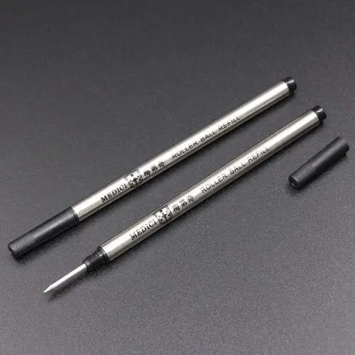 梅第奇宝珠笔芯黑水笔芯墨水笔芯钢芯螺纹固定口笔芯