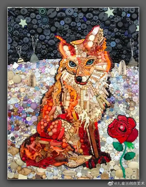 用综合材料创作装饰画,装扮教室焕发满满艺术气息!