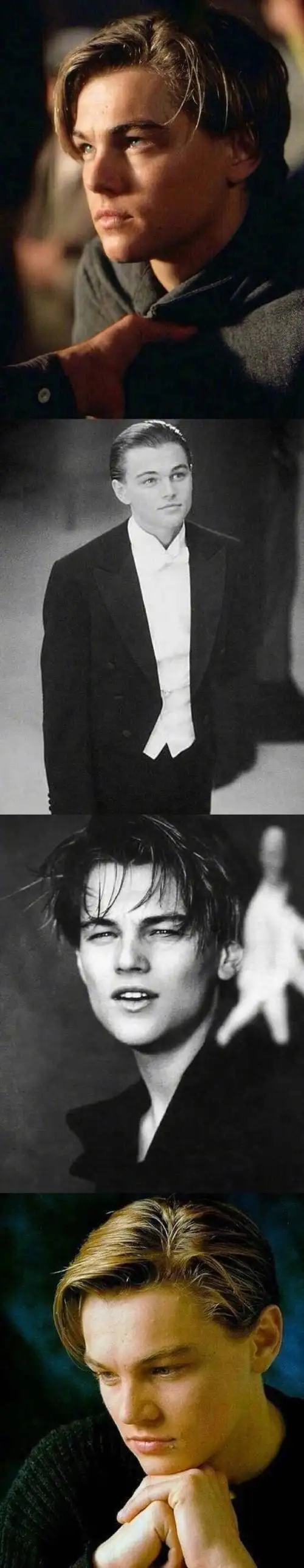 莱昂纳多年轻时的小李子明眸皓齿唇红齿白怎么可以那么帅