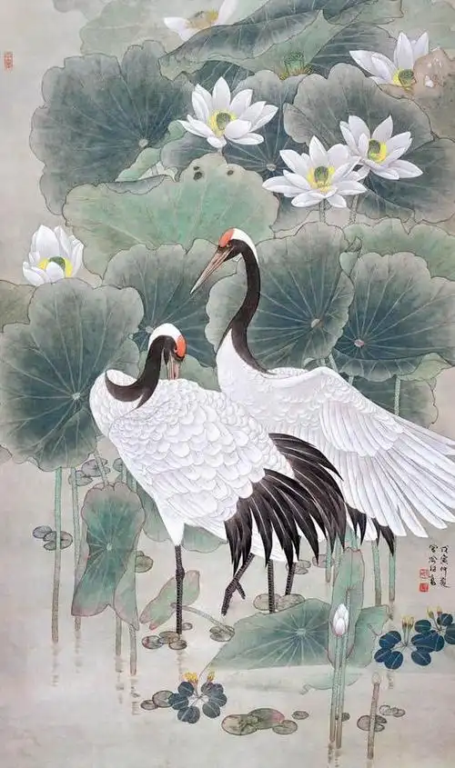 仙鹤,云鹤一般指丹顶鹤,鹤属鸟类的一种.