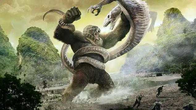 两分钟解说传奇怪兽电影金刚骷髅岛金刚大战骷髅蜥蜴